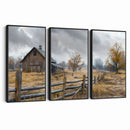 Rustic Autumn Farmhouse Wall Art Canvas Print – Serene