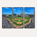 Wrigley Field Baseball Stadium Canvas Wall Art – Packed
