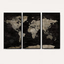 Detailed World Map Wall Art Print - Large Framed World Map