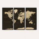 World Map Canvas Print – Framed World Map Wall Art for