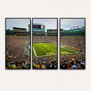 Green Bay Packers Stadium Wall Art Canvas Print, Lambeau