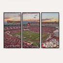 Donald W. Reynolds Razorback Stadium Wall Art Canvas Print –