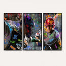Graffiti Baseball Player Street Art Wall Art Canvas Print
