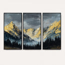 Abstract Mountain Wall Art Canvas Print Modern Landscape Painting Print
