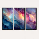 Colorful Abstract Canvas Wall Art Print, Vibrant Popup Color Art Print