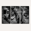 Old Pair of Mens Skates Wall Art Canvas, Men Skates Wall Art
