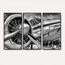 Vintage Antique Airplane Wall Art Canvas Print
