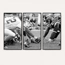 American Football Player Wall Art Canvas Print