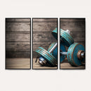 Dambell and Sport Wall Art Canvas Print