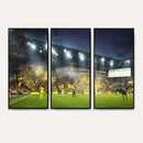 Columbus Crew Stadium Match Triple Canvas Wall Art - Dynamic