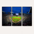 Truist Park Night Game Canvas Art - Atlanta Braves Stadium