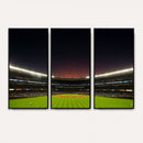 Yankee Stadium Night Game Triple Canvas, Yankee Stadium
