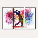 Colorful Golfer Swing Wall Art Canvas Print - Ready to Hang,