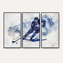 Hockey Player Wall Art Canvas Print - Sports-Inspired