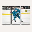 San Jose Sharks Ice Hockey Player Wall Art Canvas Print