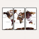 World Map Canvas Print – Detailed Map of the World Wall Art