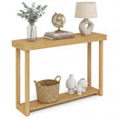 46 Inch Solid Wood Console Table 2-Tier Narrow Farmhouse Sofa Table by LJGDeals