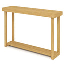 46 Inch Solid Wood Console Table 2-Tier Narrow Farmhouse Sofa Table by LJGDeals