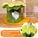 46 Inch Tall Cat Tree Multi-Level with Padded Perch and Hanging Basket Bed by LJGDeals
