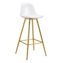 Stylish Upholstered Bar Chairs With Metal Leg by Unique Piece Furniture