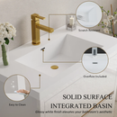 36" Freestanding Bathroom Vanity with Sink and Storage Cabinet by HouseOfZazla