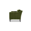 Josephine 84.5" Upholstered Modern Sofa, Olive