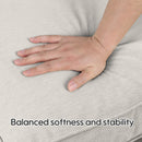 2 Pcs Set High Back Patio Chair Cushions in Beige