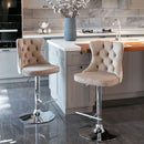 Swivel Adjustable Height Barstools Set of 2 by HouseOfZazla