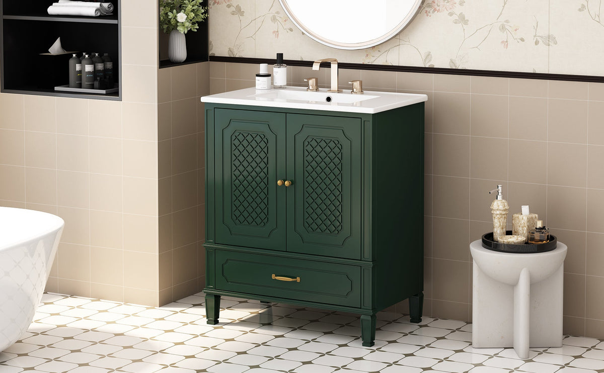 30" Bathroom Vanity with Sink, photo 3 of 10