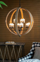 Chandelier, Hanging Light Fixture With Adjustable Chain For Kitchen, Bulb Not Included by HouseOfZazla