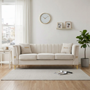 FX-P82B-BE (834-3 Sofa) Velvet 3-Seater Sofa by HouseOfZazla