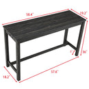Bar Table Set with Power Outlet, Bar Table and Chairs Set, 4 Piece Dining Table Set, Industrial Breakfast Table Set, for Living Room, Dining Room, Game Room by Montret