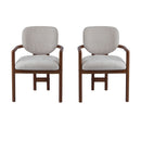 Upholstered Arm Dining Chairs (Set of 2)