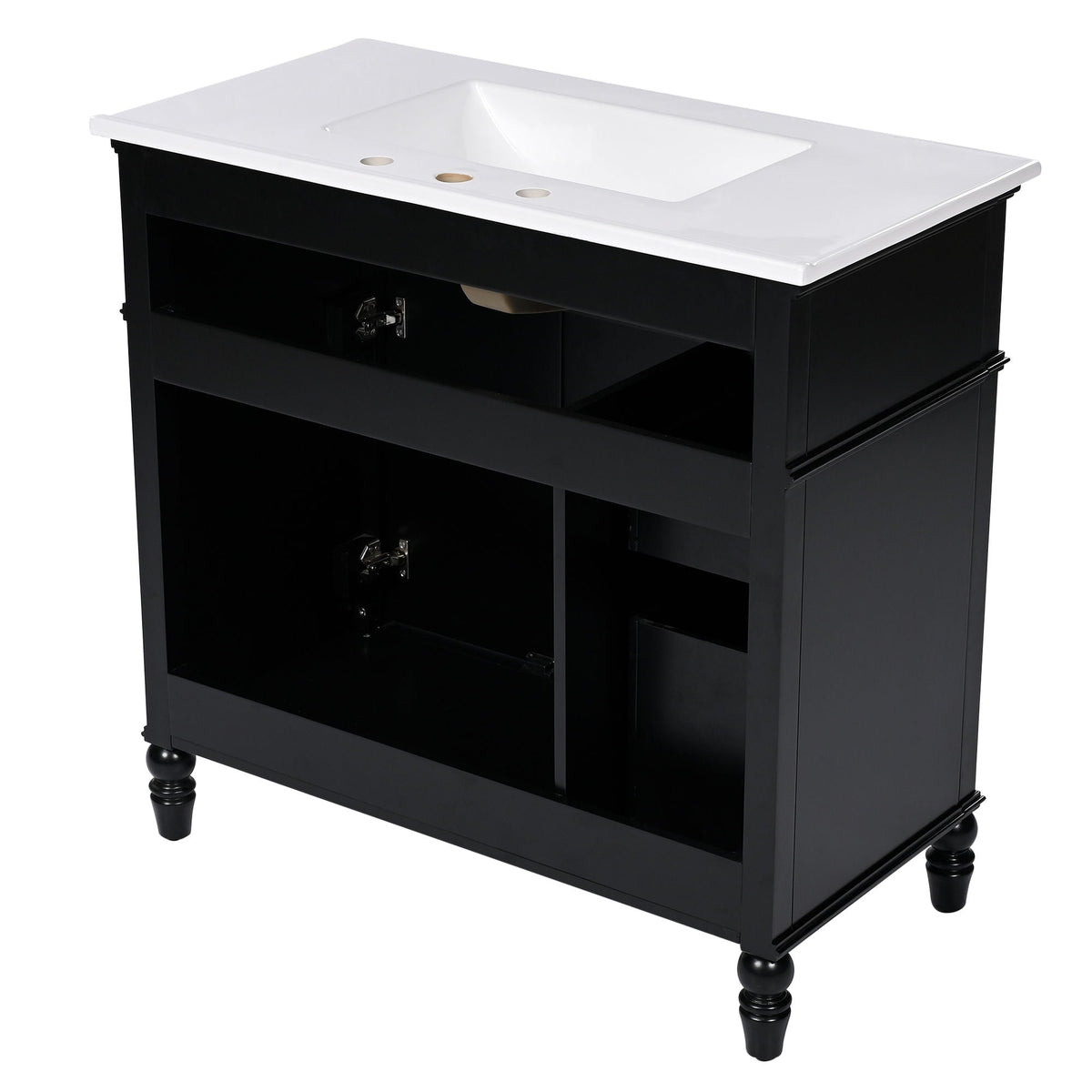 Bathroom Vanity With Sink, Freestanding Cabinet & Drawers, photo 22 of 40
