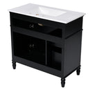 Bathroom Vanity With Sink, Freestanding Cabinet & Drawers by HouseOfZazla