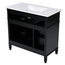 Bathroom Vanity With Sink, 2 Doors 2 Drawers, Freestanding Design by HouseOfZazla