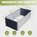 6x3x2ft Galvanized Raised Garden Bed by HouseOfZazla