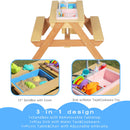 Kids Picnic Table With Sand and Water Table Conversion by HouseOfZazla