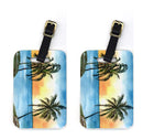 Palm Tree Luggage Tag