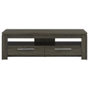 2 Drawer TV Console With Floating Top - Gray