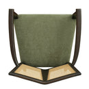 Mid Century Modern Arm Dining Chair Set With Rattan Backrest by HouseOfZazla