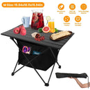 Foldable Camping Table With Storage Basket Rustproof Portable Aluminum Alloy Roll-Up Camping Table With Carrying Bag For Camping Hiking BBQ Picnic Fis by GBruno Store