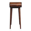 Solid Wood Mini Round Chestnut Fold Vanity