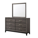Contemporary 6 Drawer Dresser With Handles