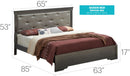 Chic Elegantly Designed Transitional Bed