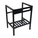 Console Sink With Legs, 24" X 18", Durable Porcela With Frame - White / Black by HouseOfZazla