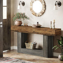 Console Table With 2 Tier Storage, U Shaped Base by HouseOfZazla