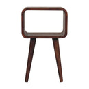 Minimalist Open Curved Nightstand by Unique Piece Furniture