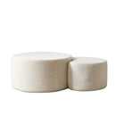 Modern Upholstered Round Coffee Table For Living Room (Set of 2) by HouseOfZazla