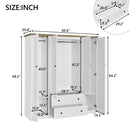 4 Door Wardrobe Armoire With 2 Drawers by HouseOfZazla